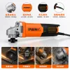 The high-efficiency portable electric Angle grinder is suitable for metal cutting and grinding in multiple scenarios and is an industrial and household tool Item Picture